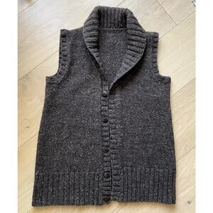 Vintage Wool Sweater Vest brown Size Small